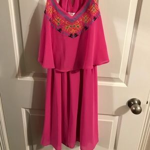 Target pink embroidered dress
